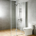 Tri-Fold Semi-Frameless Shower Door with 5/16" Laminated Tempered Glass