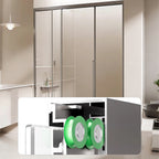 3-Panel Sliding Recessed Semi-Frameless Shower Door with 5/16" Laminated Tempered Glass