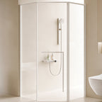 Neo-Angle Sliding Recessed Framed Corner Shower Enclosure with 5/16" Laminated Tempered Glass