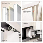 Neo-Angle Sliding Recessed Framed Corner Shower Enclosure with 5/16" Laminated Tempered Glass