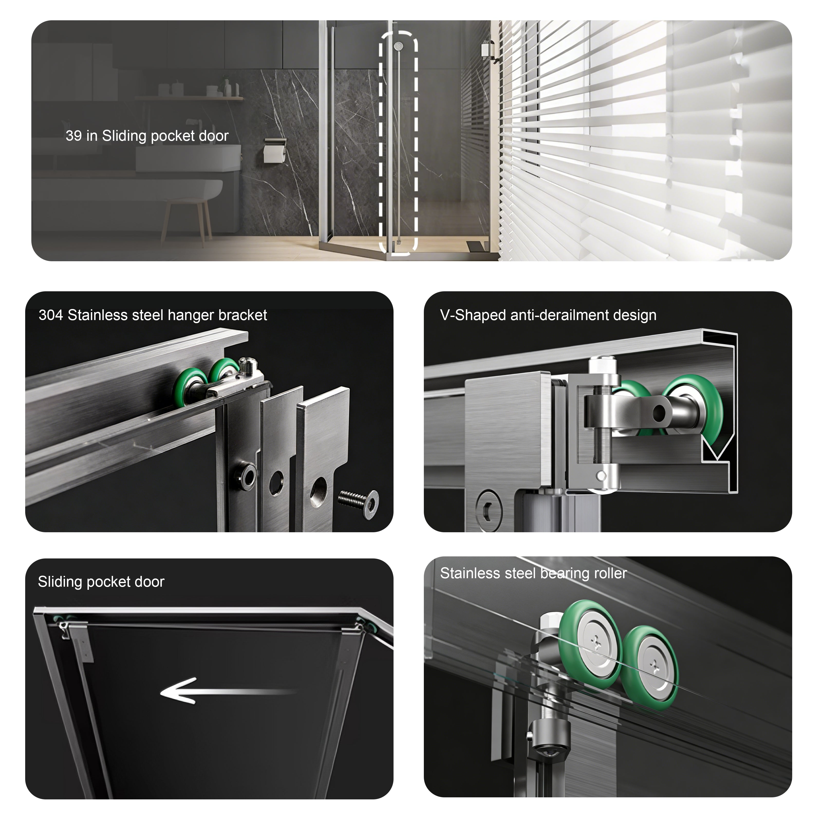 Neo-Angle Sliding Framed Corner Shower Enclosure with 5/16" Laminated Tempered Glass