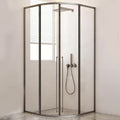 Sliding Framed Round Corner Shower Enclosure with 5/16" Laminated Tempered Glass